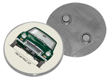 MGC GT (disc wheels) 1967-69 Round Fridge Magnet